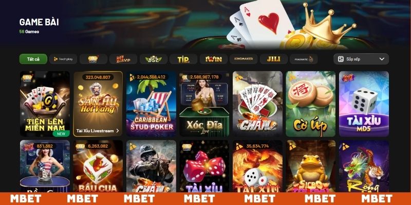 Game bài MBET ấn tượng, thu hút hội viên